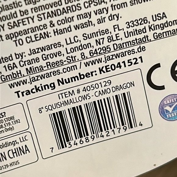 Squishmallows Dragon Keanu Camo, size 8” NWT - Picture 7 of 11